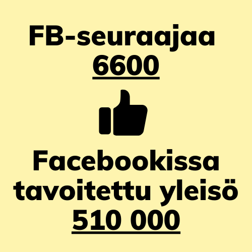 6600 FB-seuraajaa ja tavoitettu yleisö 510 000.