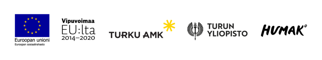 Euroopan unioni, Vipuvoimaa EU:lta, Turku AMK, Turun Yliopisto ja Humak.